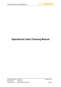 Operational Cabin Cleaning Manual