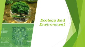 environment and ecology