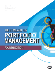 [Project Management Institute] The standard for po