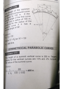 Symmetrical Parabolic Curves Past Board 