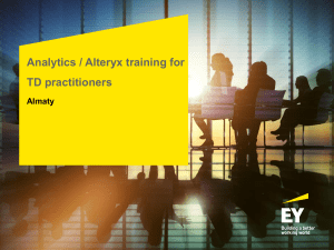 Alteryx training v1