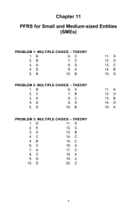 PFRS for SMEs: Exam Questions & Solutions