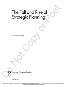 Rise and fall of Strategy