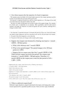 FIN30021 Fixed Income and Debt Markets Tutorial Exercises Topic 1(1)(1)