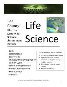 FSSA Review Life Science