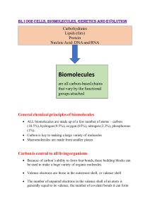 Biomolecules - Carbohydates and Proteins