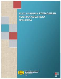 Buku Panduan Pentadbiran Kontrak Kerja Raya Edisi Ketiga 2010