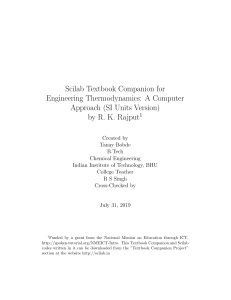 Engineering Thermodynamics A Computer Approach (SI Units Version) R. K. Rajput