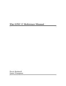GNU C Manual