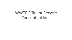 WWTP Effluent Recycle Conceptual