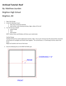 Archicad Tutorial Roof Cabin