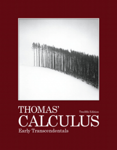 Thomas Calculus 12th Edition Textbook