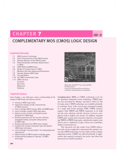 Complementary MOS (CMOS) Logic Design