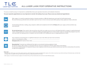 All-Laser LASIK Post-Op Instructions (TLC Dual) EN