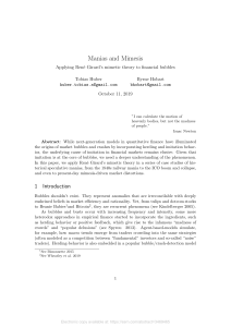 Manias and Mimesis Applying Mimetic Theory to Financial Bubbles (3)