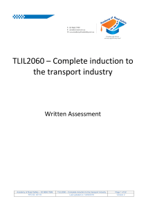TLIL2060 Written Assessment tr