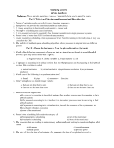 Sample Questions for Ch3 - 6