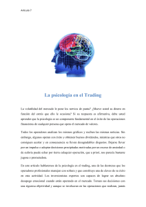 La psicología en el Trading