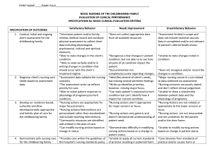 Criteria for clinical performance Rev Jan 22-1