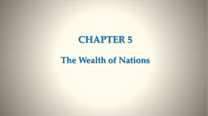 Chapter 5 The Wealth of Nations (1)