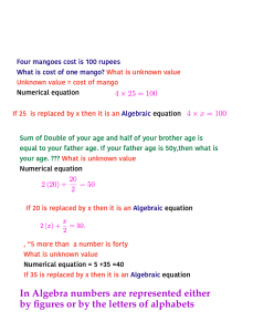 Algebra Basics P1
