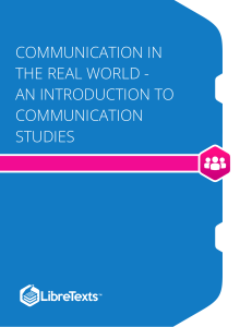 An introduction to Communication Studies