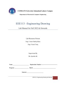 Engineering Drawing Lab Manual  FA22