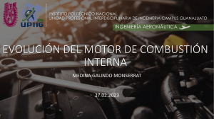 EVOLUCIÓN DEL MOTOR DE COMBUSTIÓN INTERNA