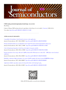 CMOS Analog & Mixed-Signal Phase-Locked Loops Overview