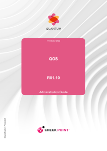CP R81.10 QoS AdminGuide