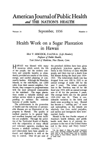 Health Work on a Sugar Plantation in Hawaii, 1936