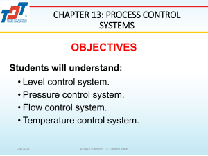 Chapter 13. Process Control System