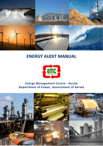 Energy Management Centre Kerala - Energy audit Manual