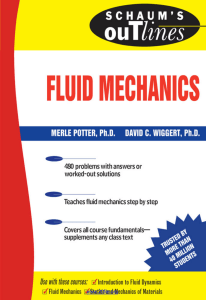 Schaums Outline - Fluid Mechanics