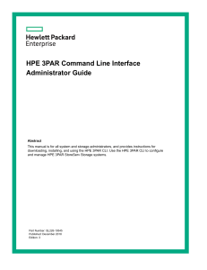 HPE c04204251 HPE 3PAR Command Line Interface Administrator Guide