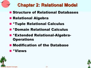 Chapter2 Relational Model(1)