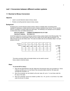 Lab 1 - Conversion between different number systems-2