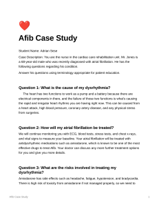Afib case study