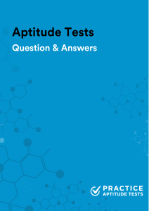 Aptitude Test Questions & Answers