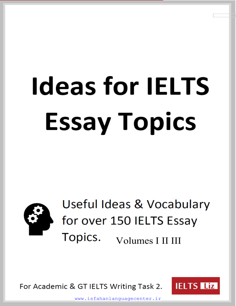 Ideas for IELTS essay topics by Liz