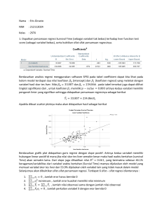 Analysis Regression Assumption with SPSS