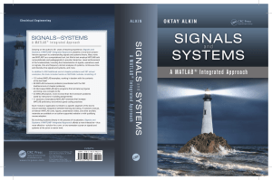 Signals and Systems A MATLAB Integrated Approach