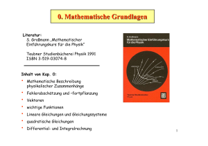 Mathematische Grundlagen Kap. 3