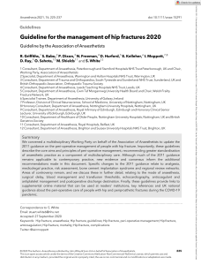 Anaesthesia - 2020 - Griffiths - Guideline for the management of hip fractures 2020