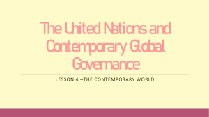 The UN and CGG