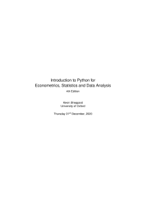 python introduction 2020