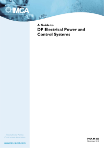 IMCAM206 A Guide to DP Electrical Power and Control Systems