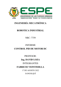Veintimilla Bautista Fabricio - Control PID de motor DC