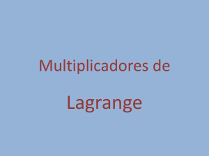 Multiplicadores de Lagrange