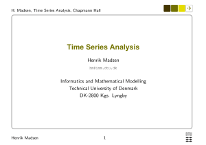 Time Series Analysis Lecture